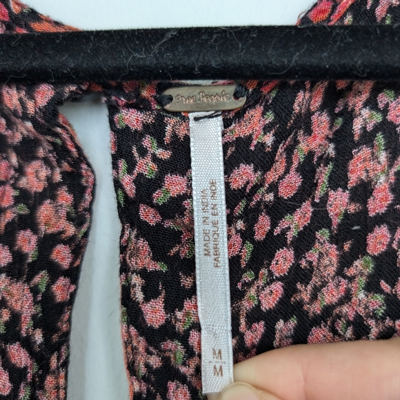 Free People Bohemian Country Sleveless Culotte Jumpsuit Sz M - Picture 6 of 15